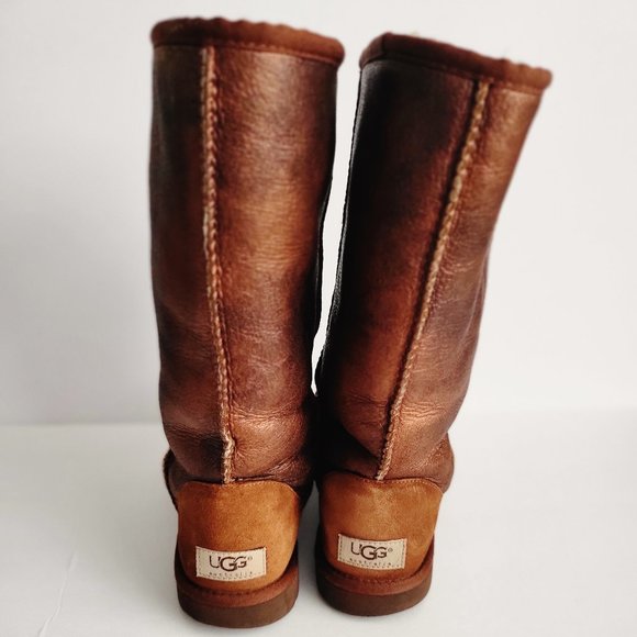 UGG Boots Metallic Bronze Classic Australia Tall - Picture 4 of 7